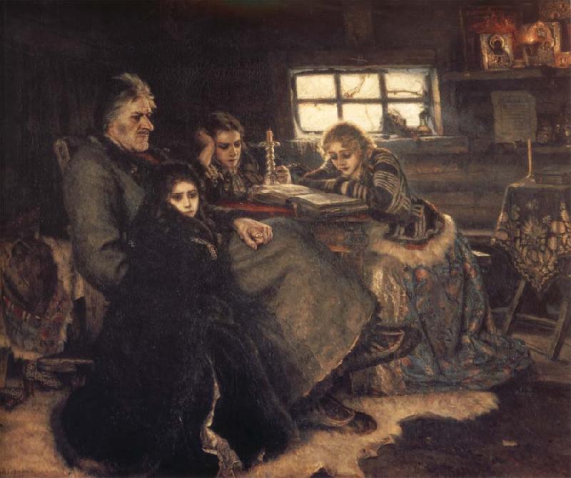 Vasily Surikov Menshikov at Beriozov France oil painting art
